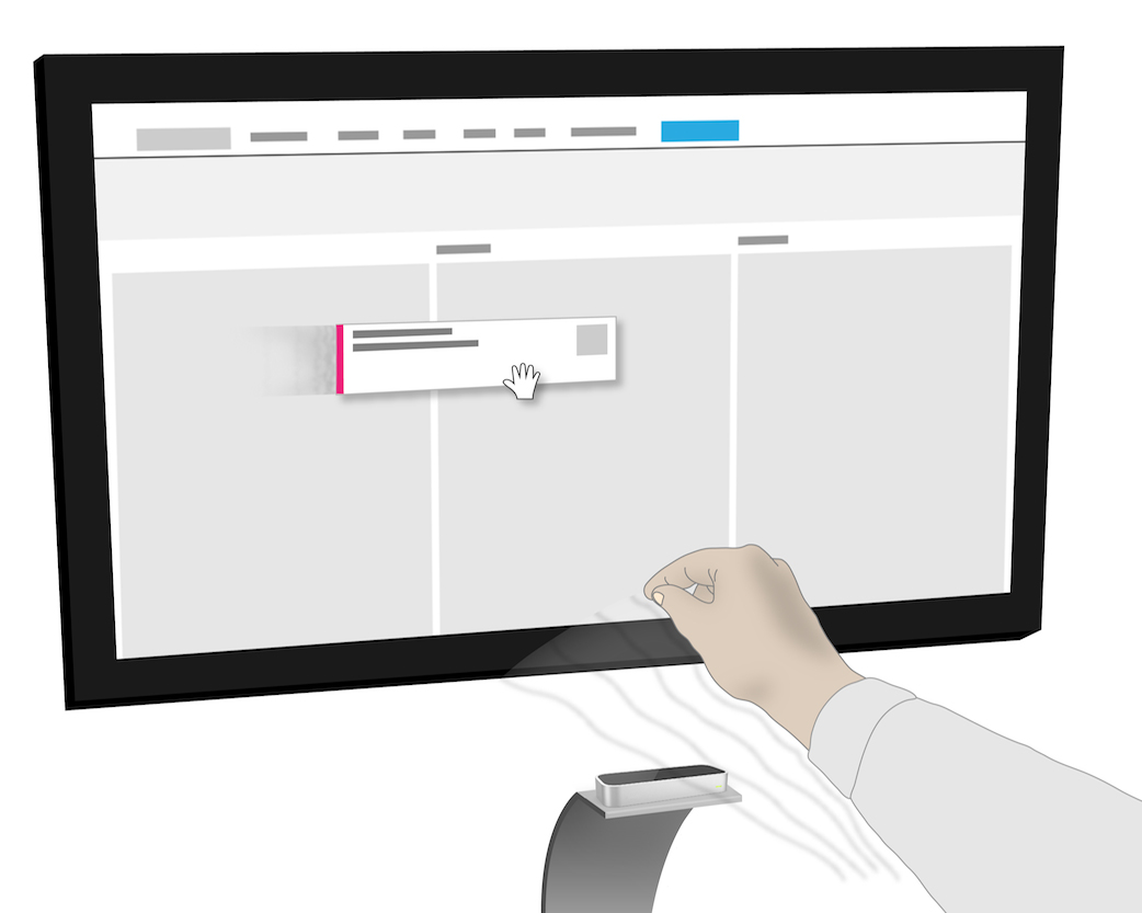 Leap Motion-controlled Jira Agile Wallboard